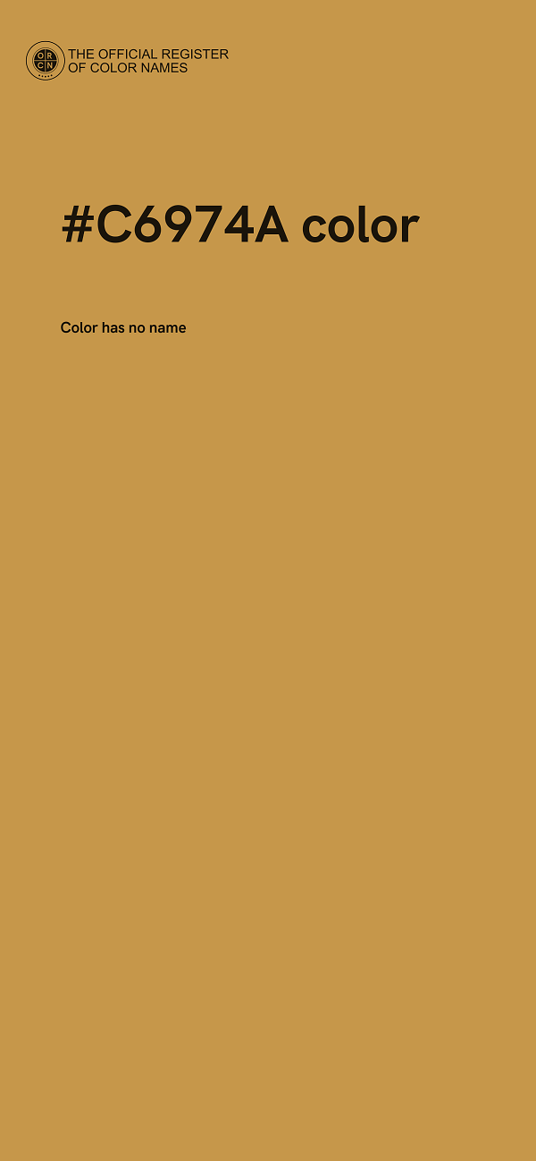 #C6974A color image