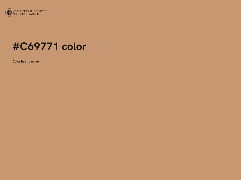 #C69771 color image