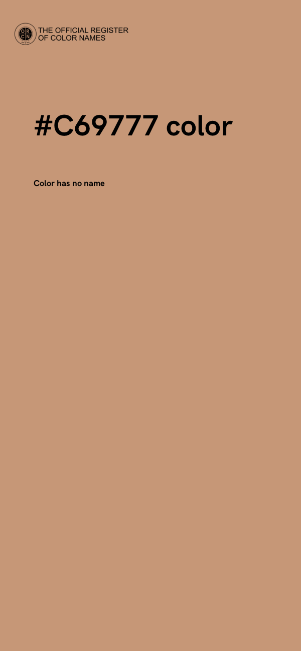 #C69777 color image