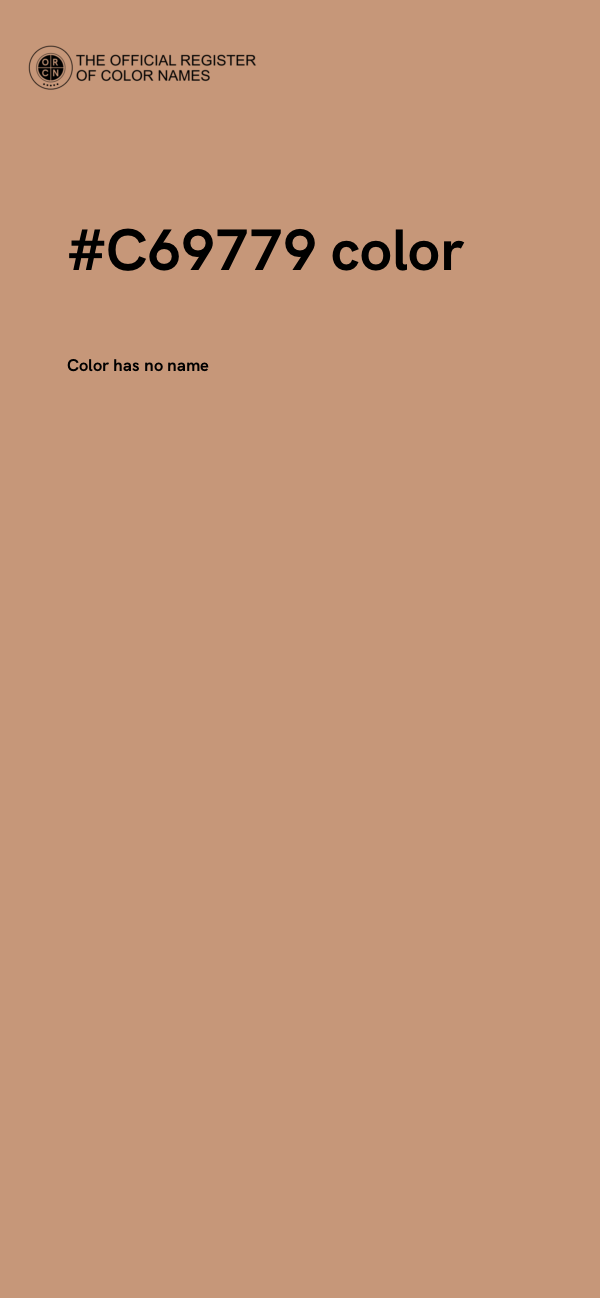 #C69779 color image