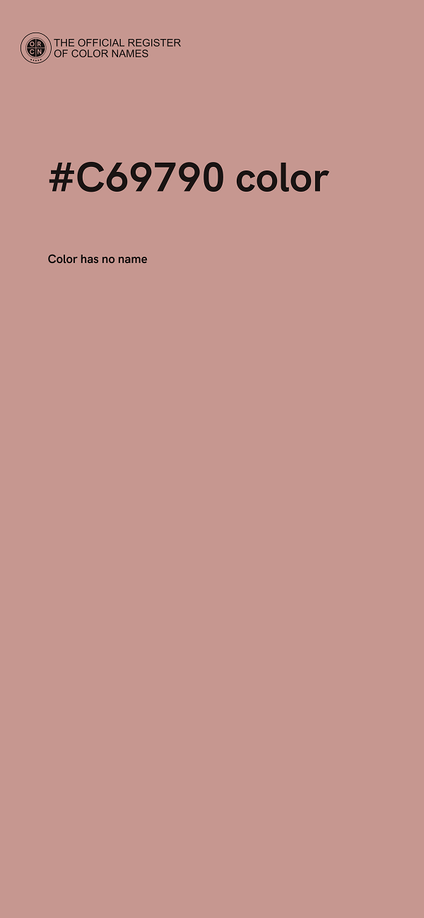 #C69790 color image
