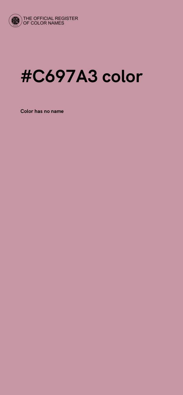 #C697A3 color image