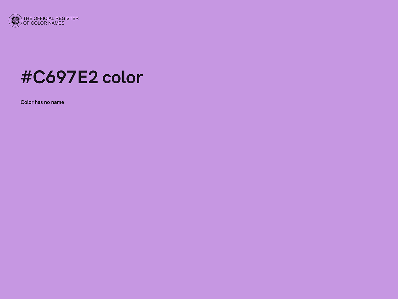 #C697E2 color image