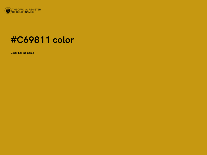 #C69811 color image