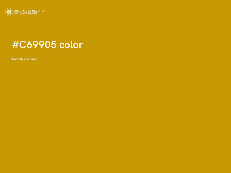 #C69905 color image