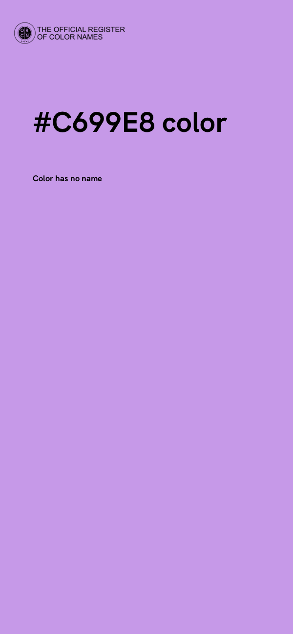 #C699E8 color image
