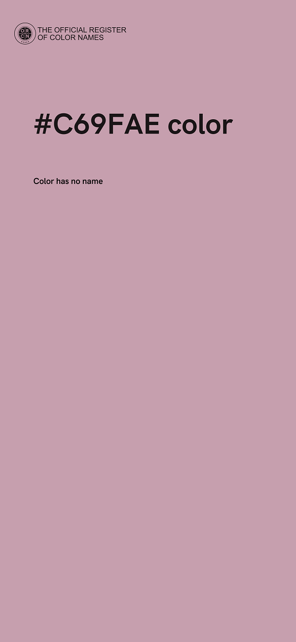#C69FAE color image