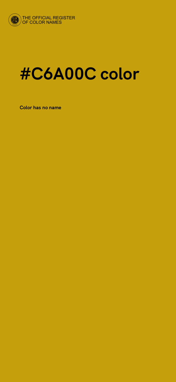 #C6A00C color image