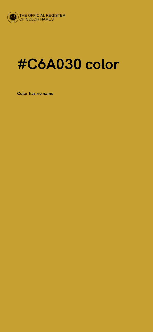 #C6A030 color image