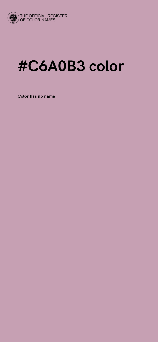 #C6A0B3 color image