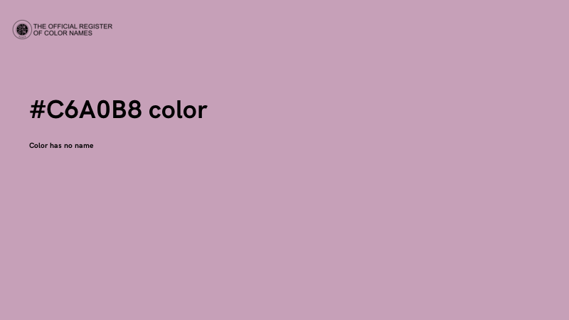 #C6A0B8 color image