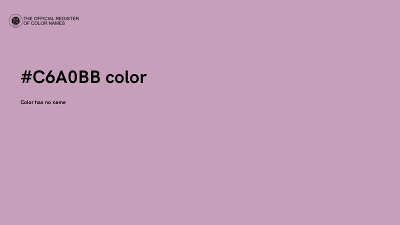 #C6A0BB color image