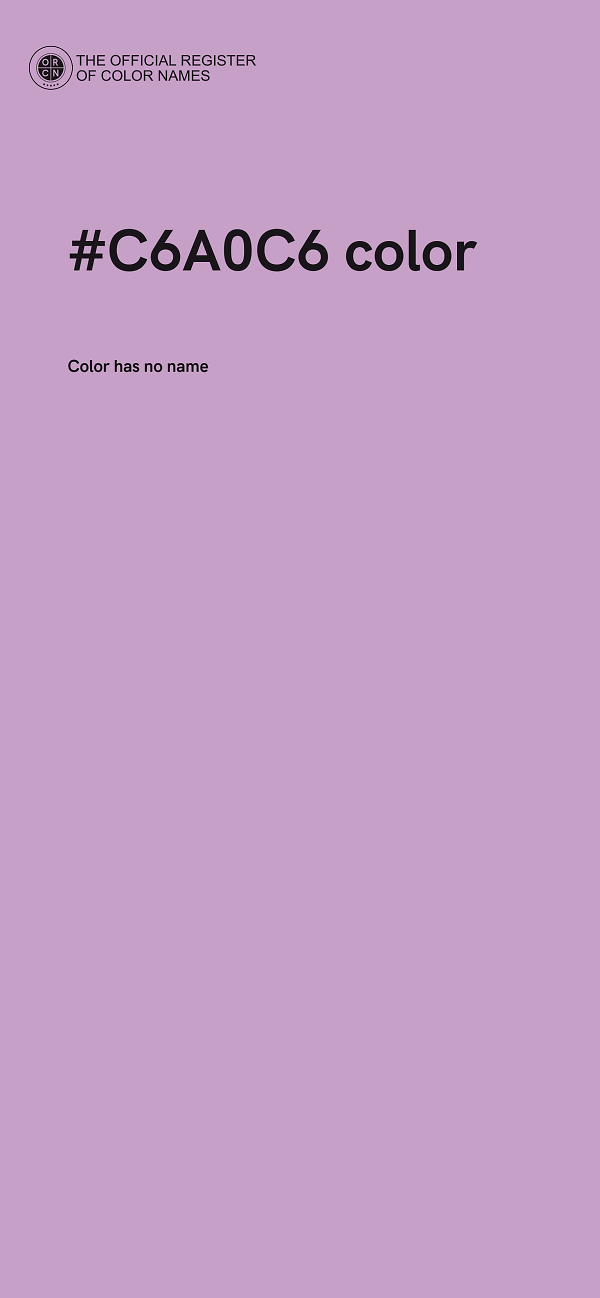 #C6A0C6 color image