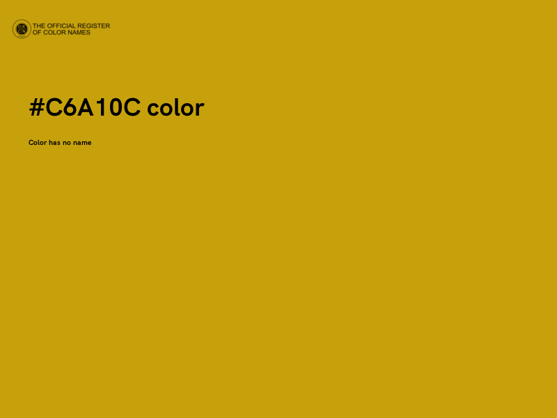 #C6A10C color image