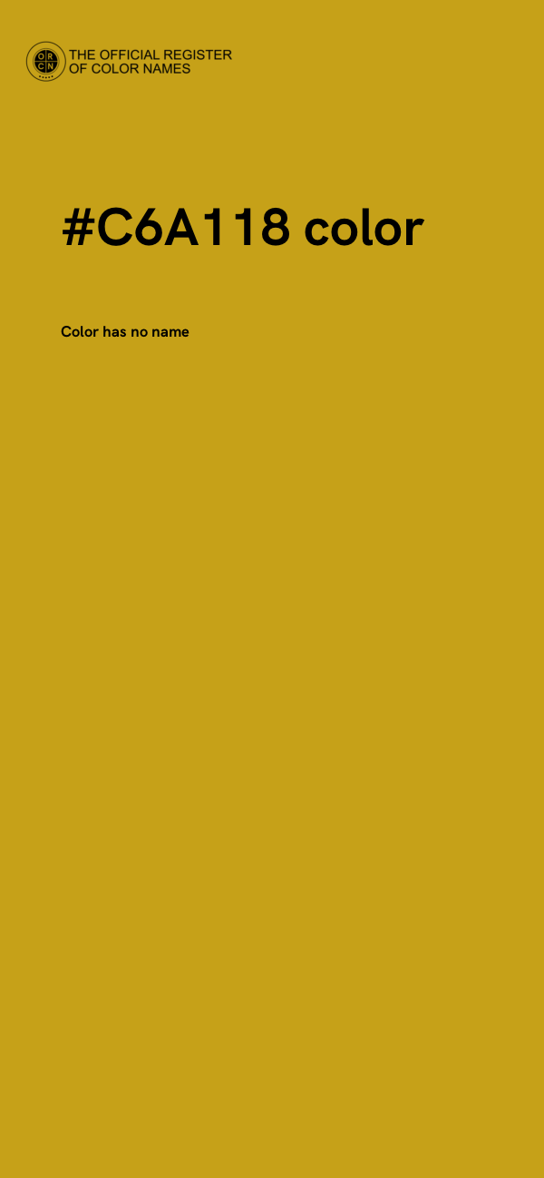 #C6A118 color image