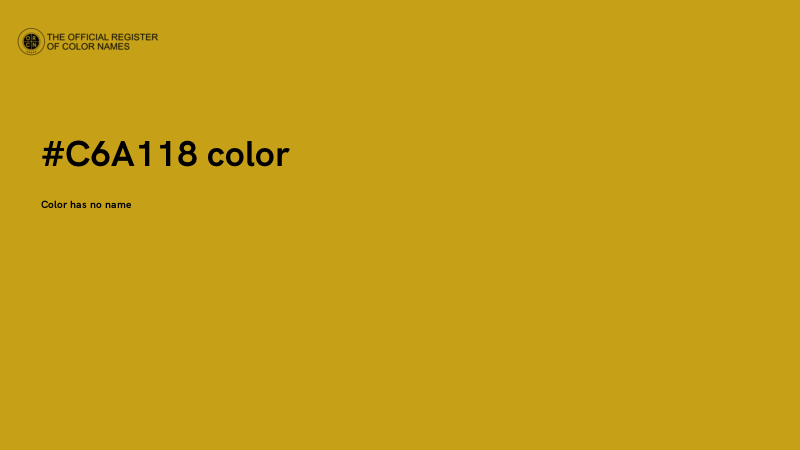 #C6A118 color image