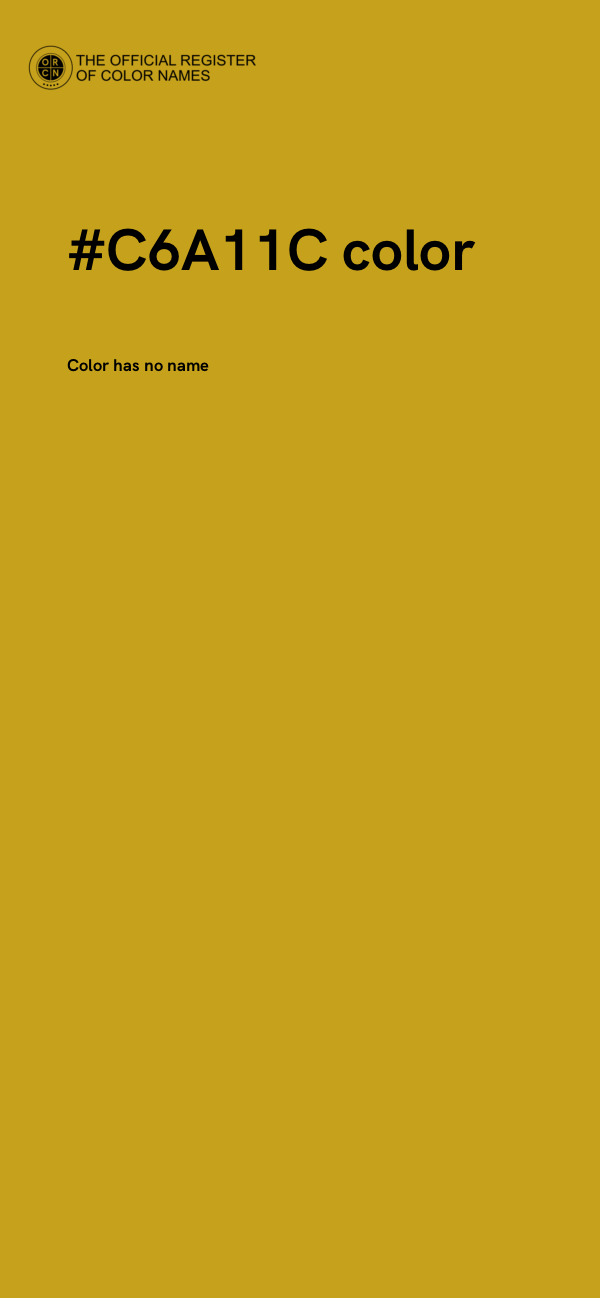 #C6A11C color image