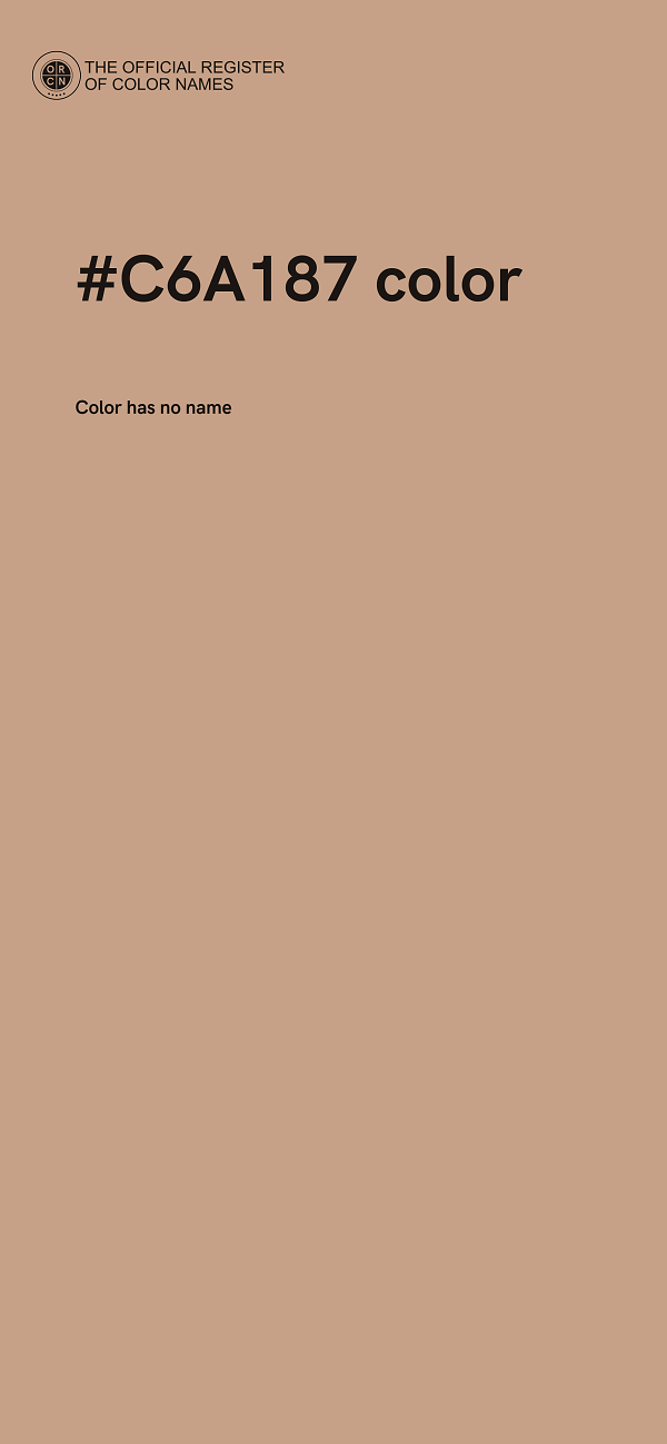 #C6A187 color image