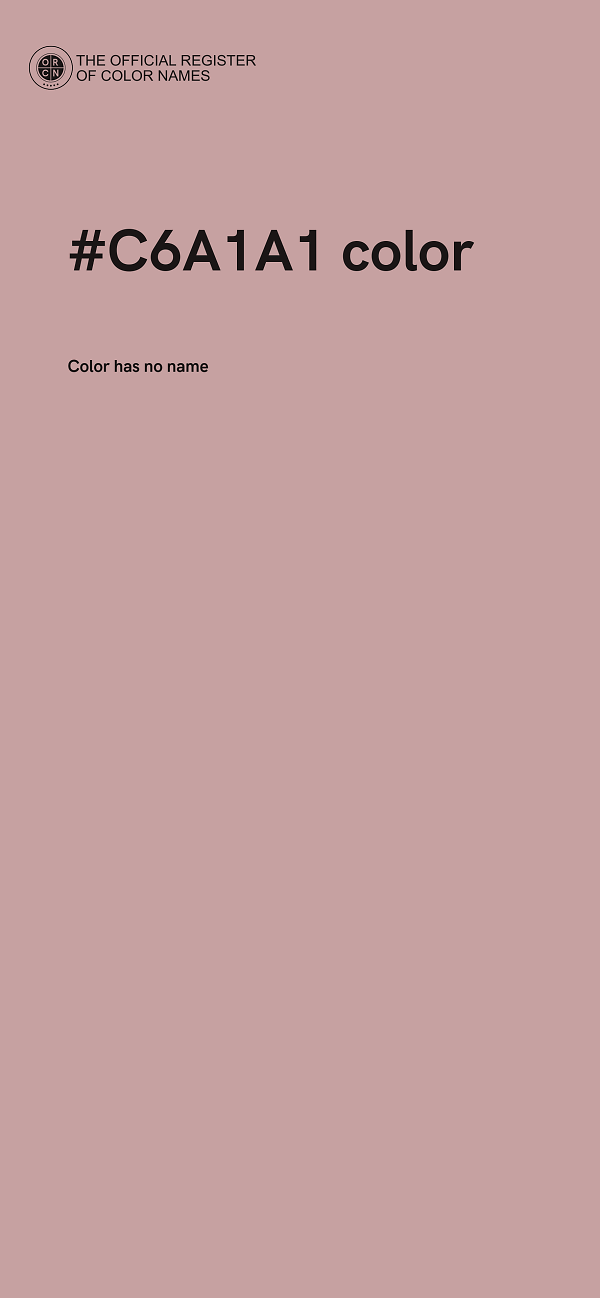 #C6A1A1 color image