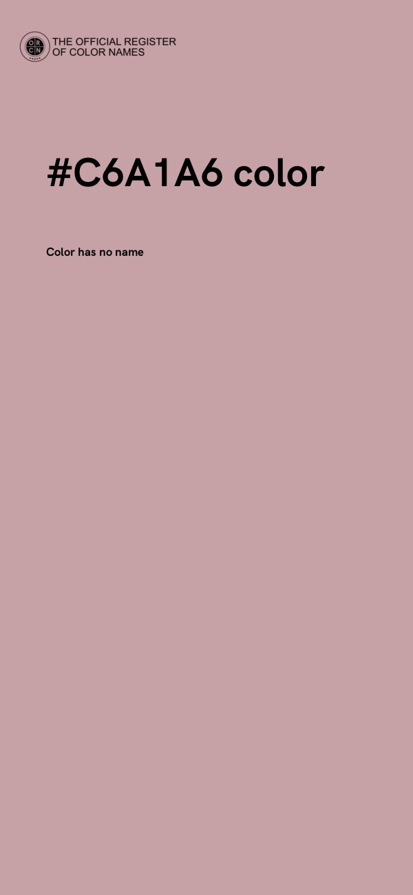 #C6A1A6 color image