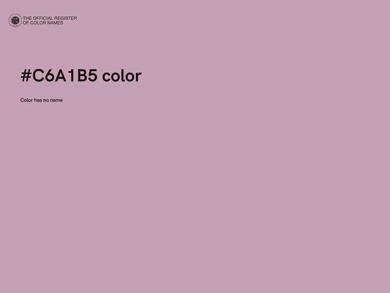 #C6A1B5 color image
