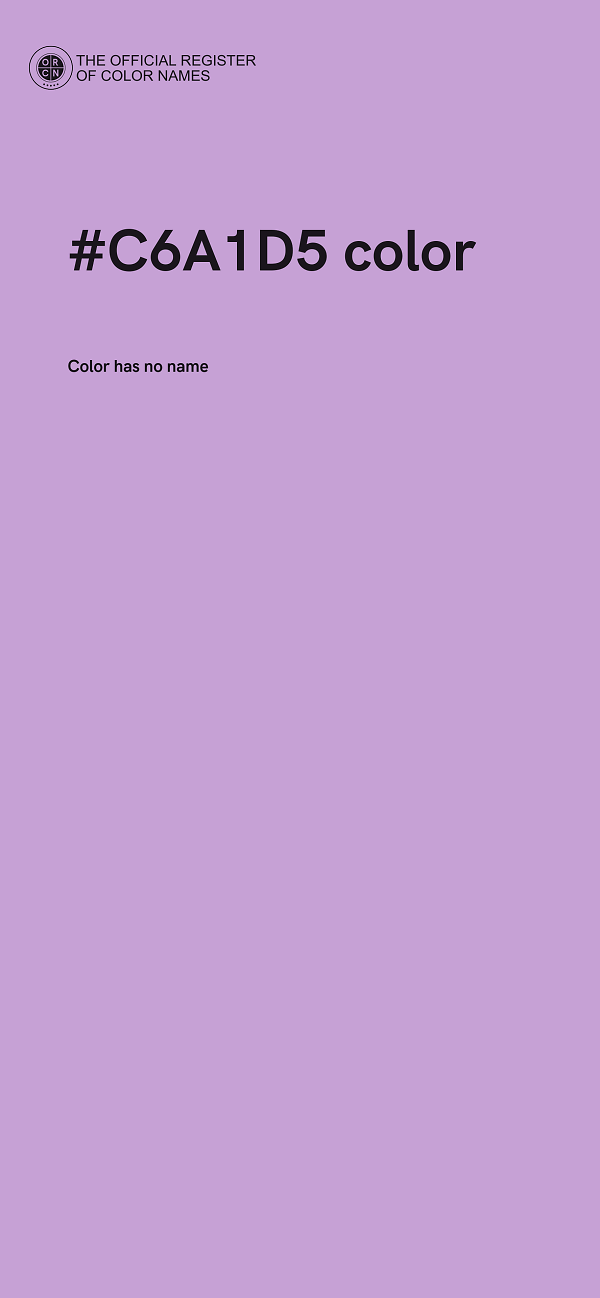 #C6A1D5 color image