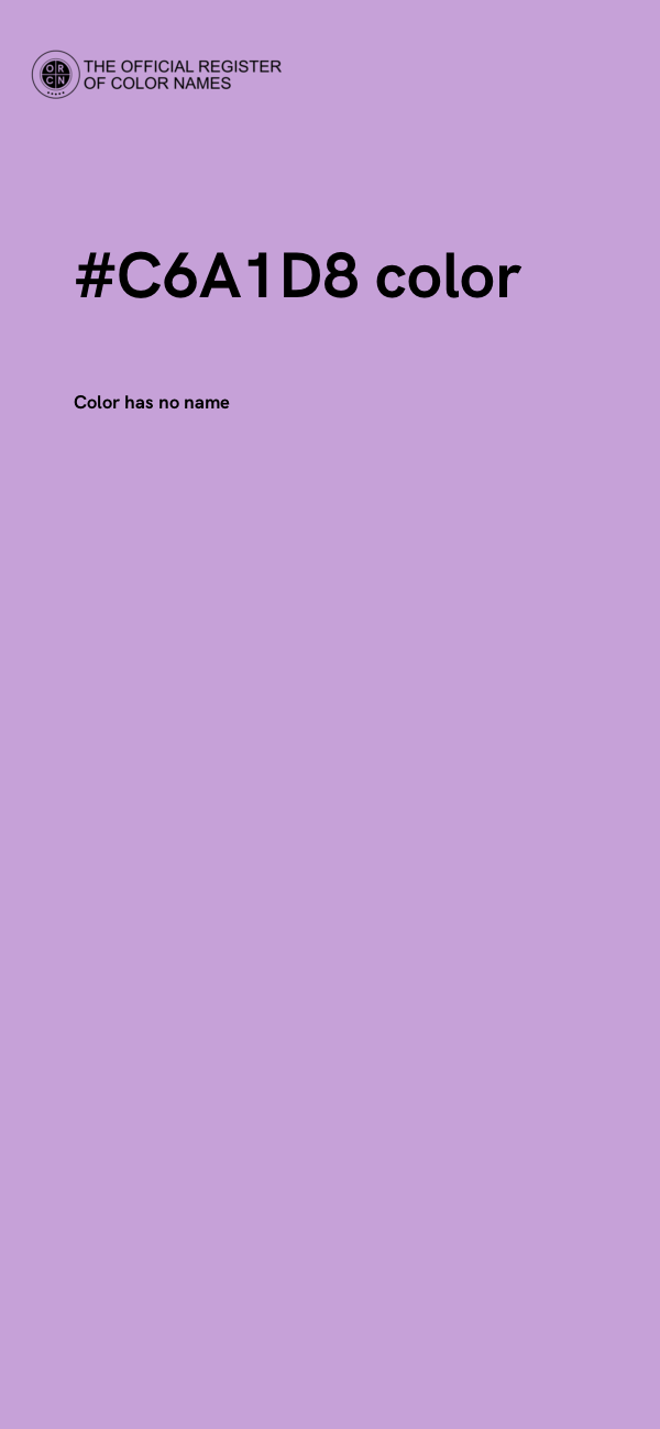 #C6A1D8 color image