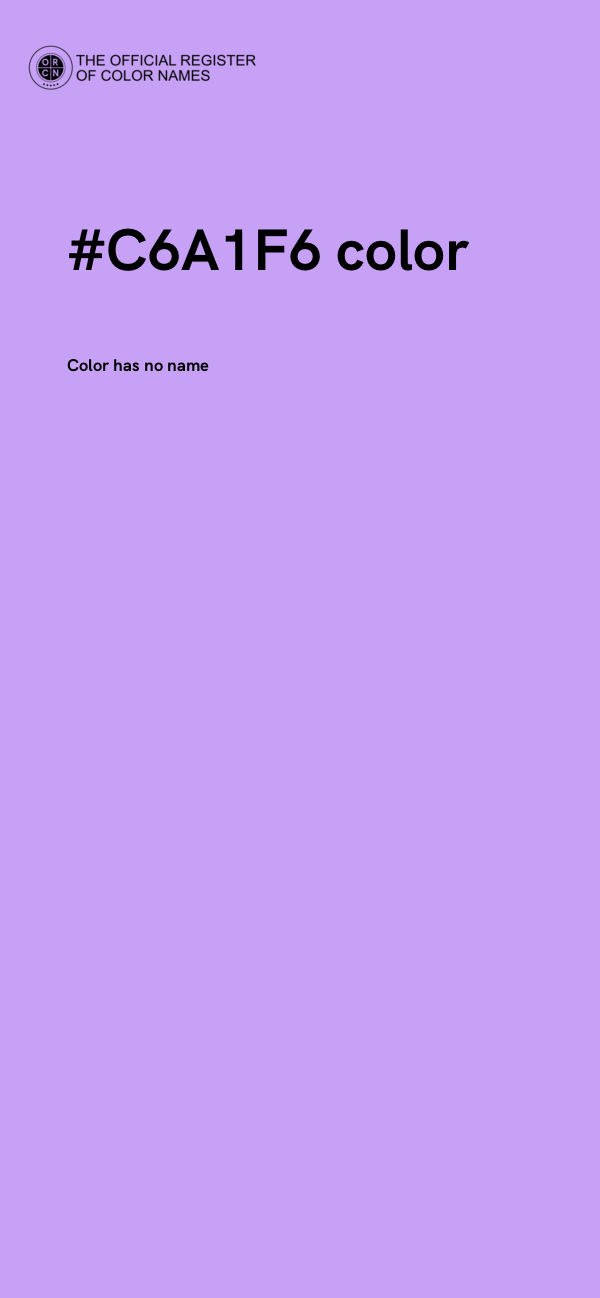 #C6A1F6 color image