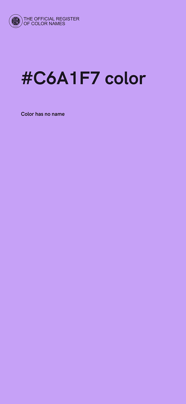 #C6A1F7 color image