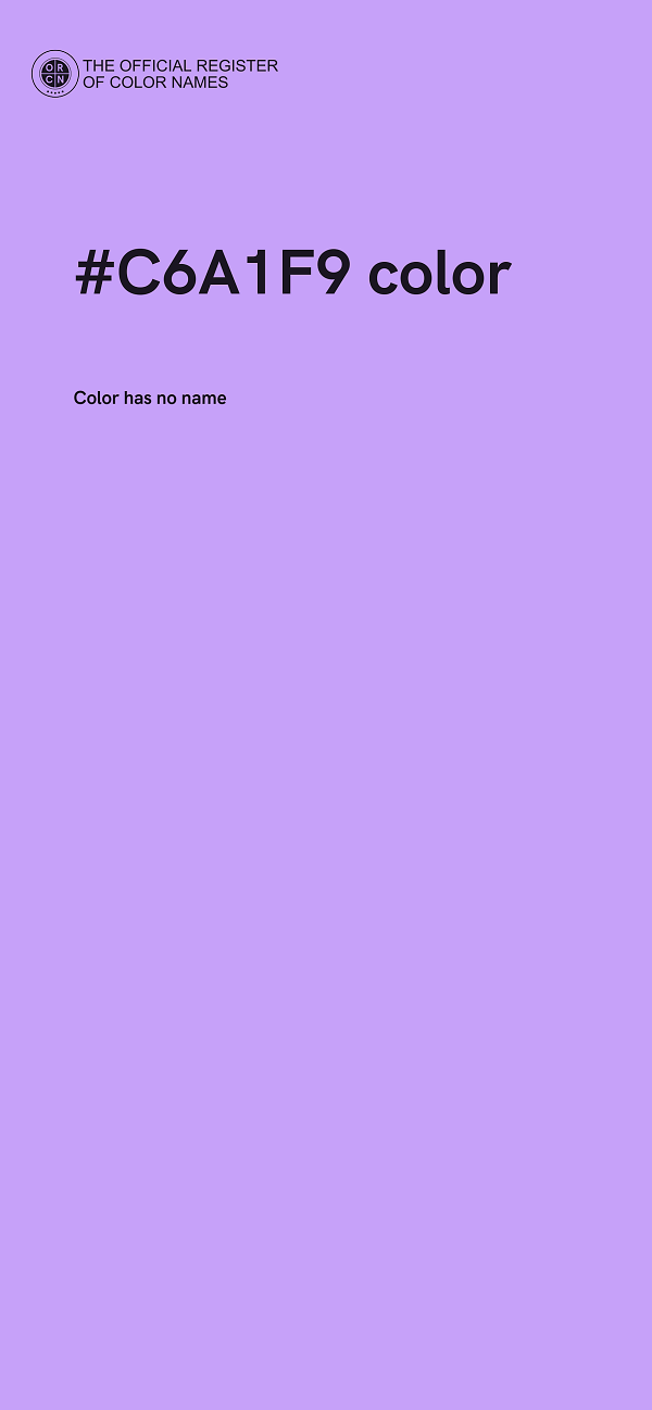 #C6A1F9 color image