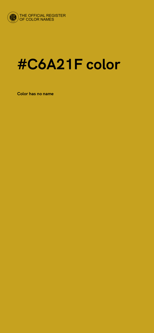 #C6A21F color image