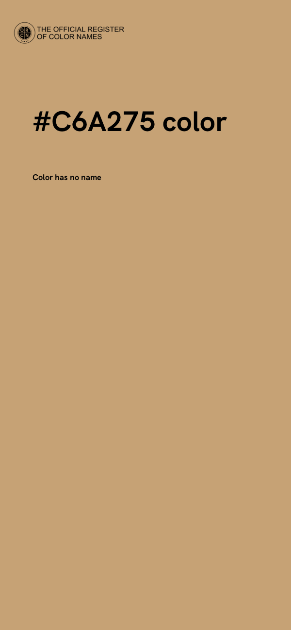 #C6A275 color image