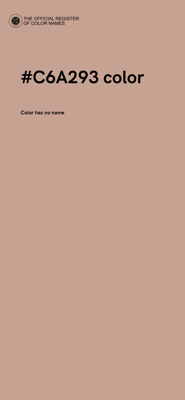 #C6A293 color image