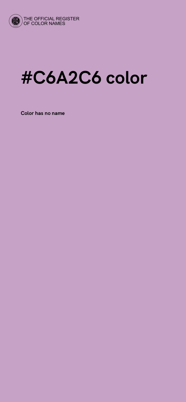 #C6A2C6 color image