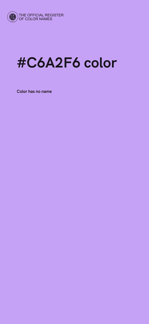 #C6A2F6 color image