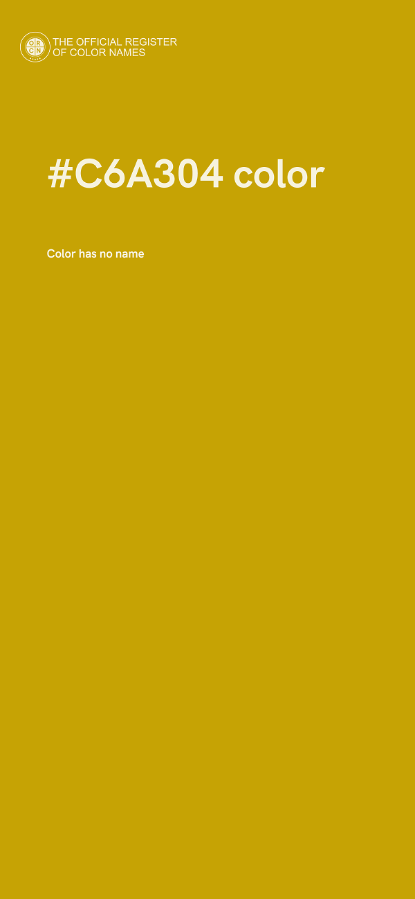 #C6A304 color image