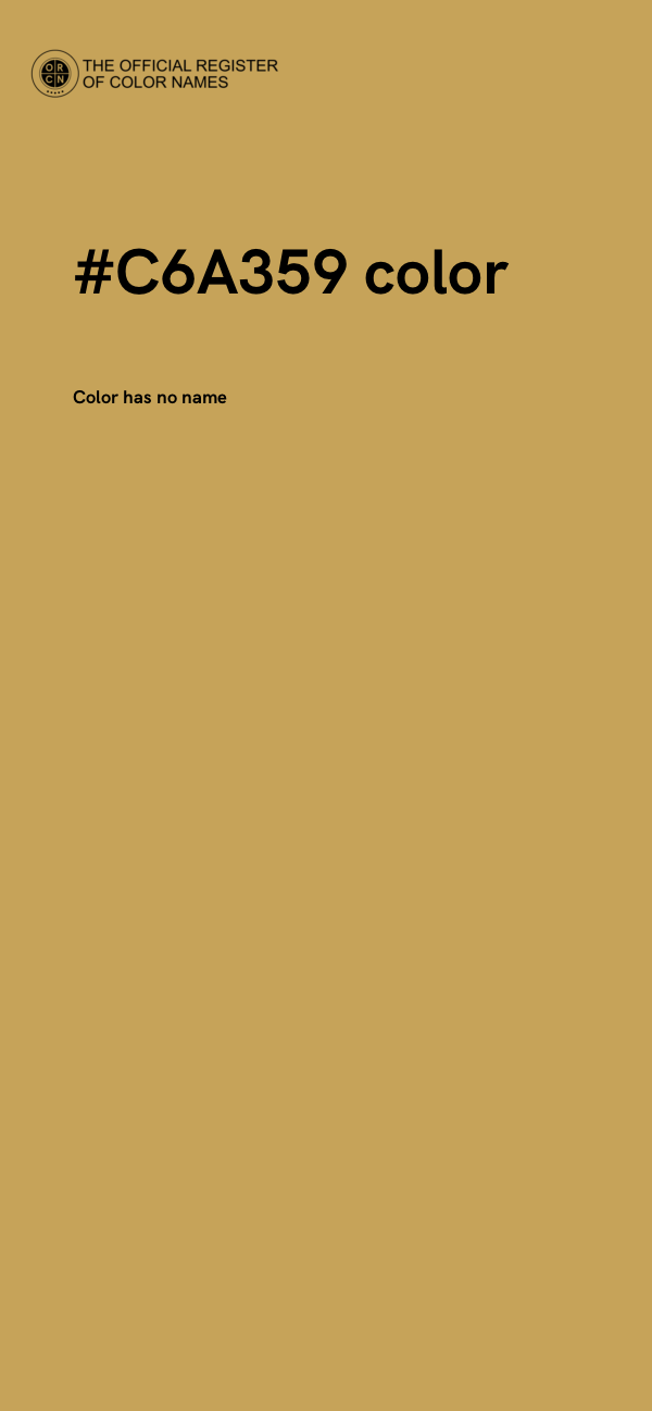 #C6A359 color image