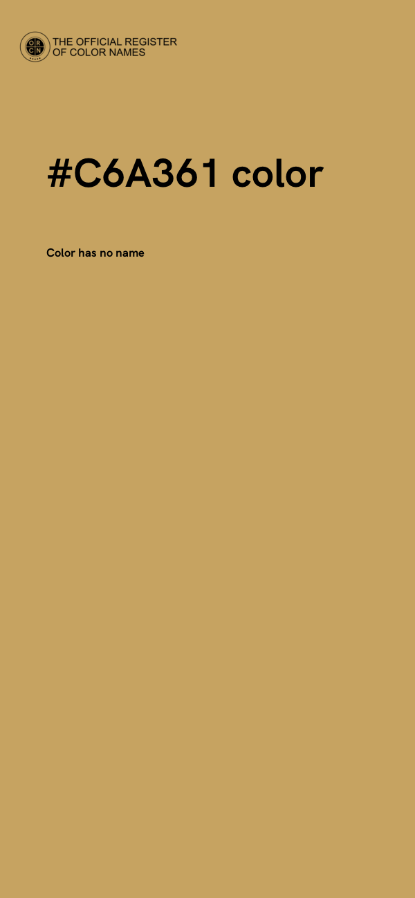 #C6A361 color image