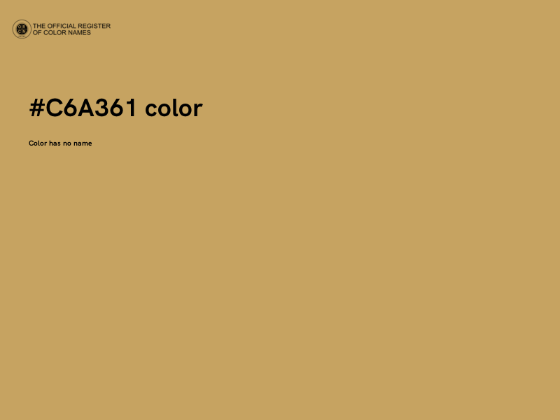 #C6A361 color image