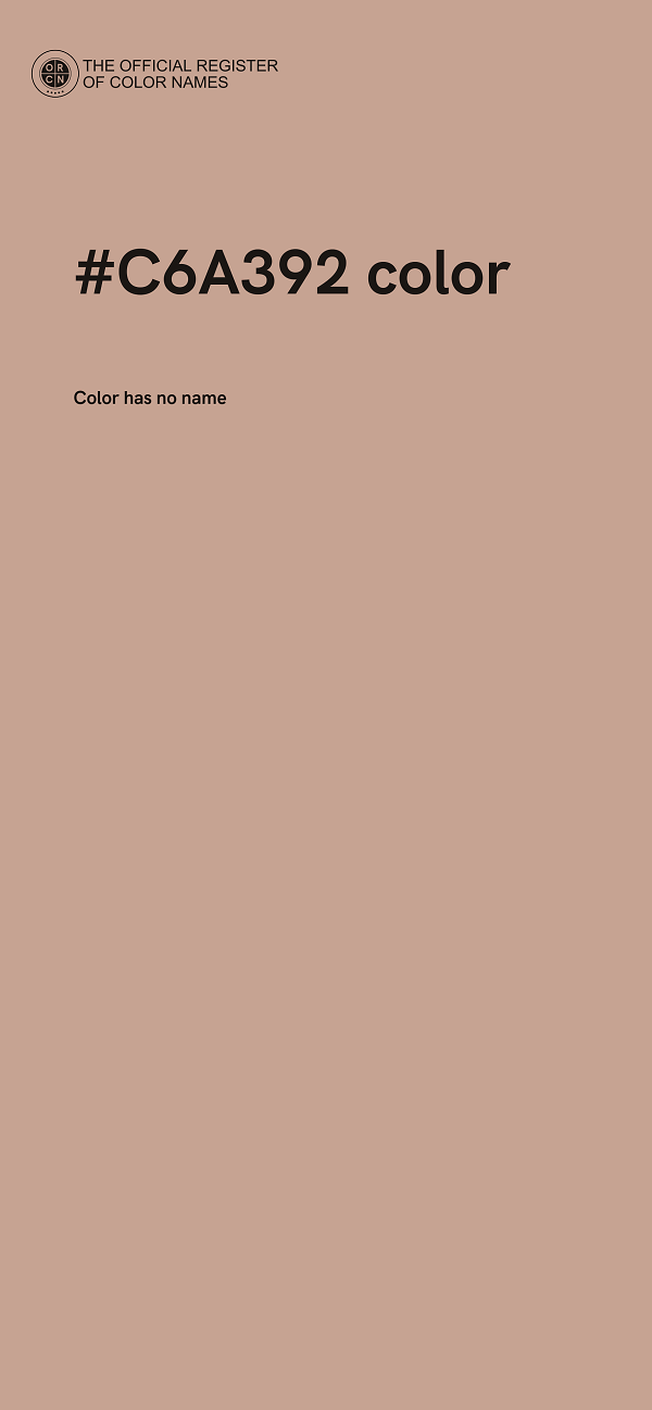 #C6A392 color image