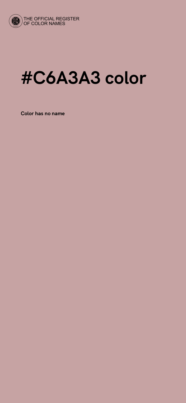 #C6A3A3 color image