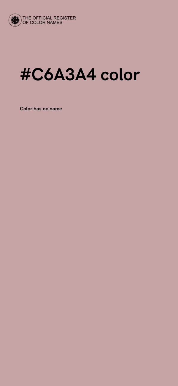 #C6A3A4 color image