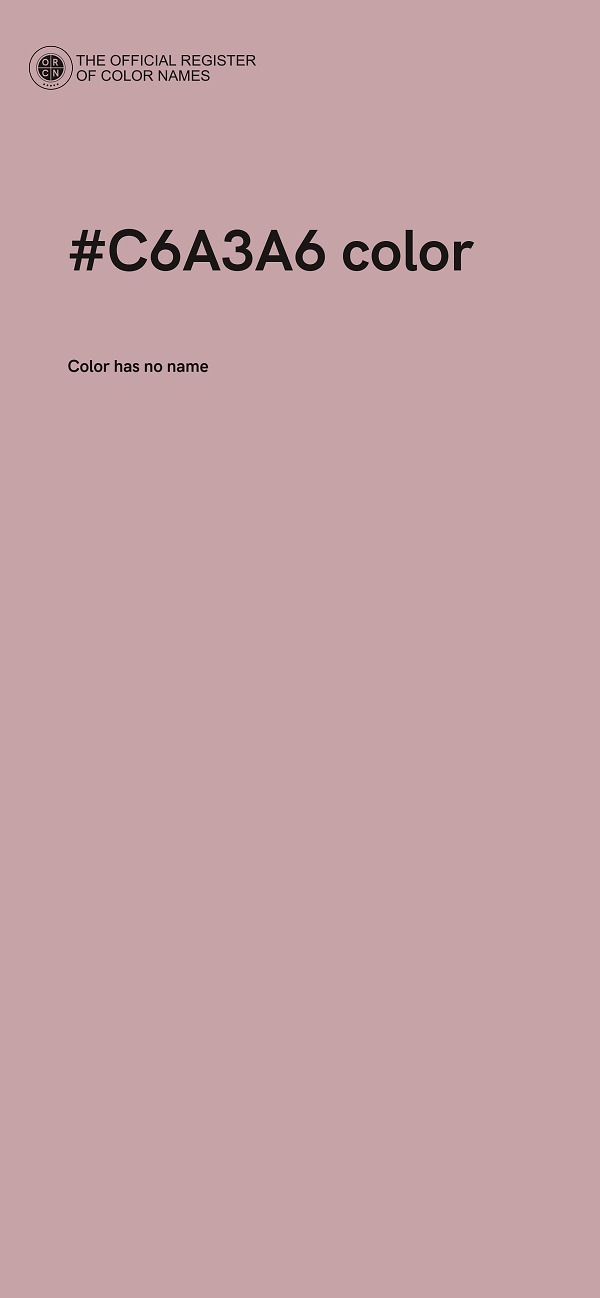 #C6A3A6 color image