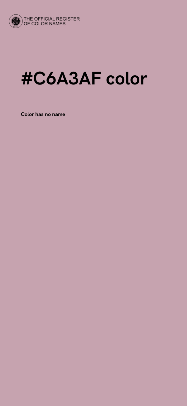 #C6A3AF color image
