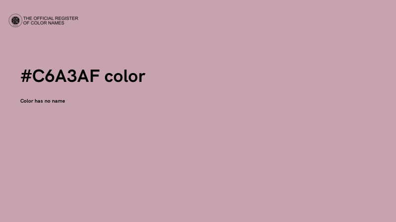 #C6A3AF color image