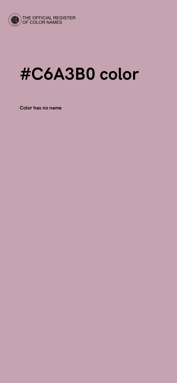 #C6A3B0 color image