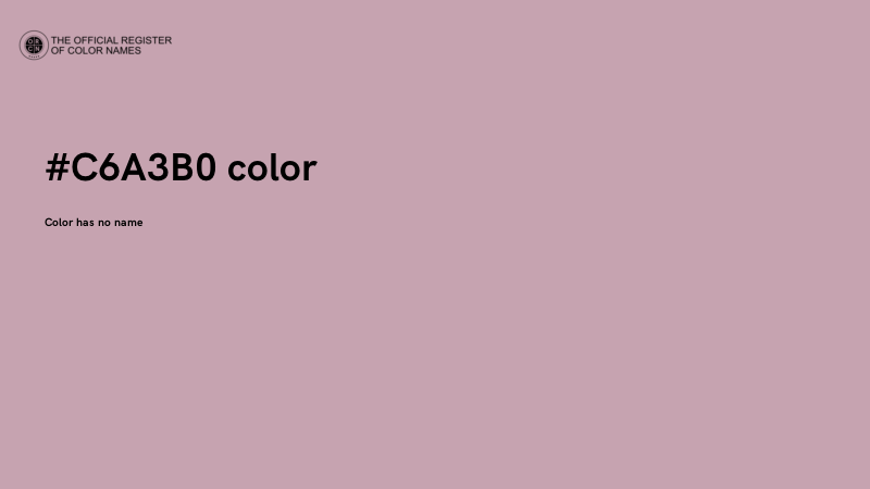 #C6A3B0 color image