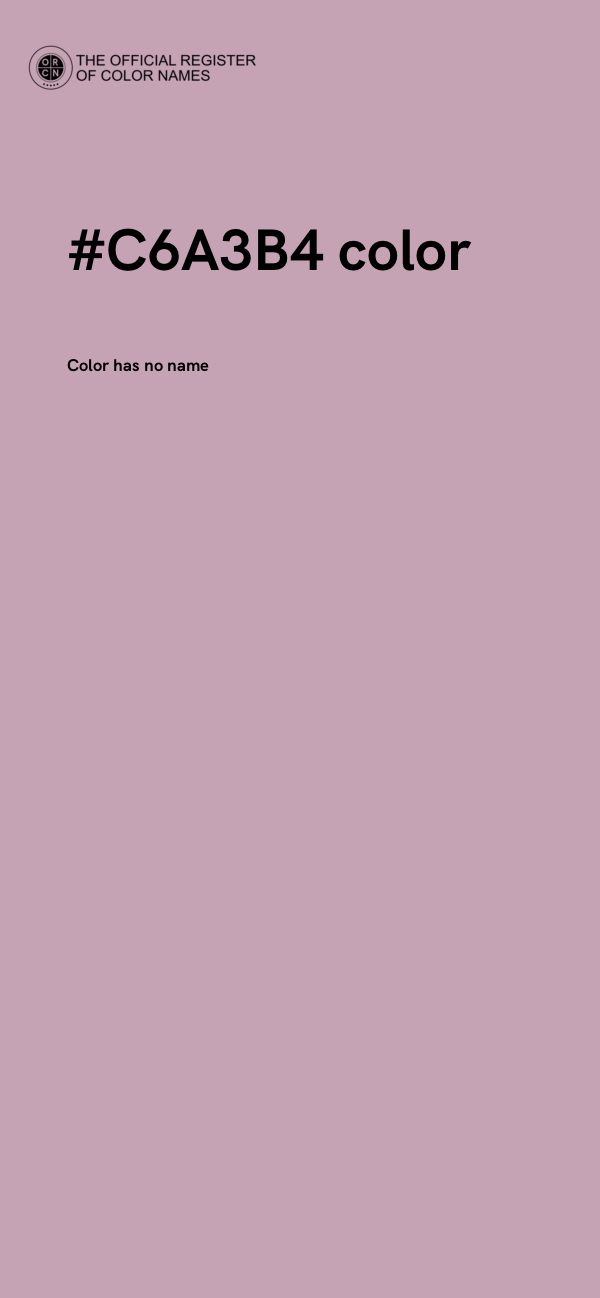 #C6A3B4 color image