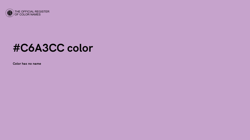 #C6A3CC color image