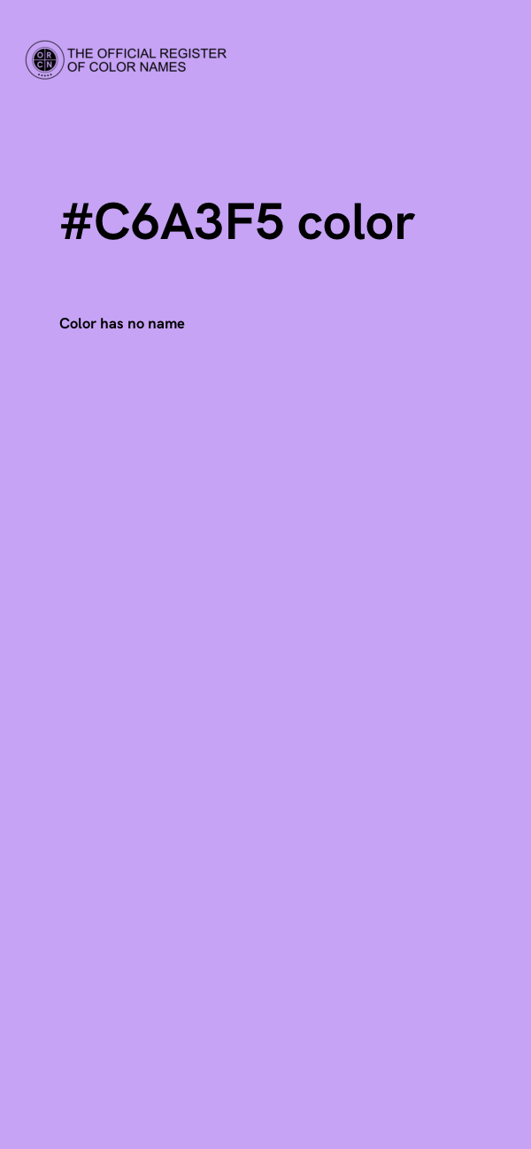 #C6A3F5 color image